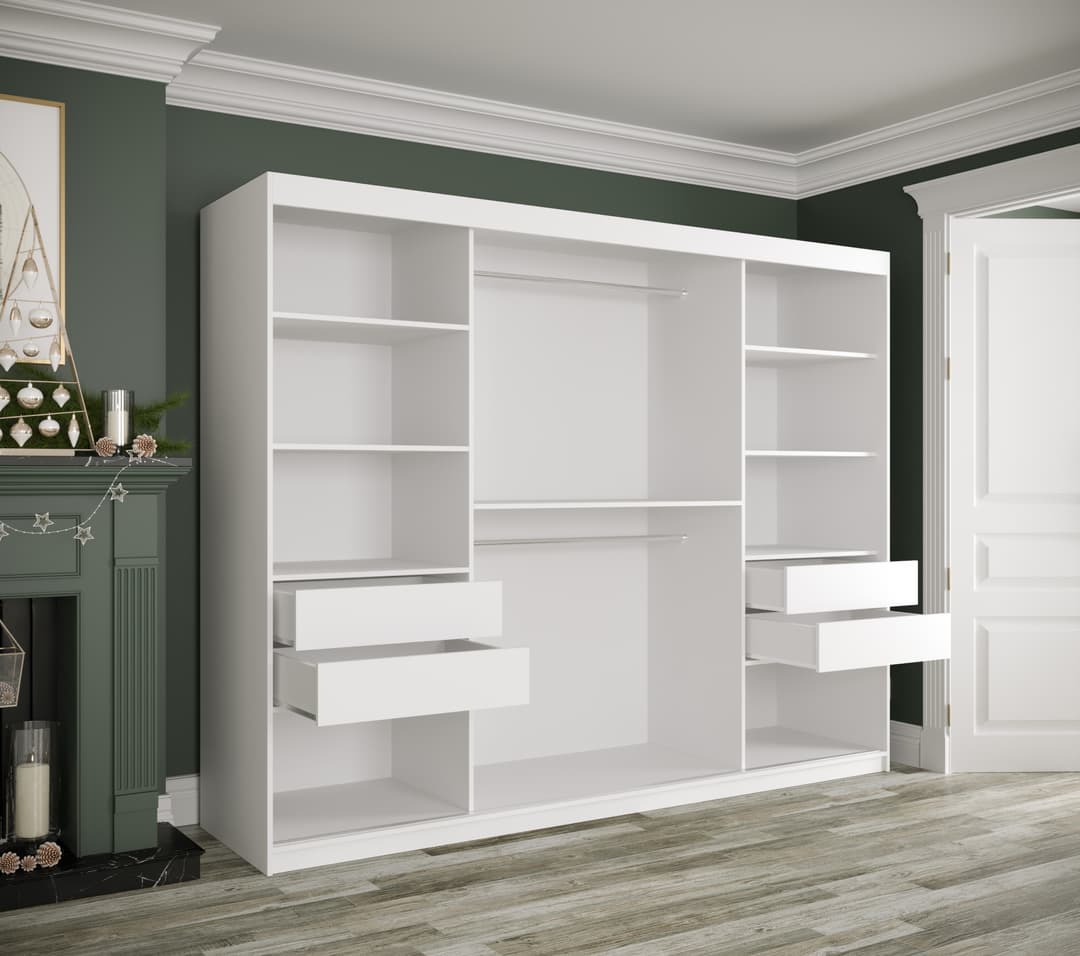 Geneva T1 Sliding Door Wardrobe 250cm