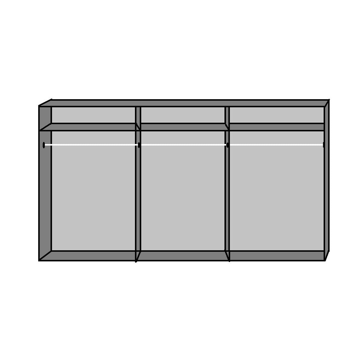 CONWAY 6 Door Wardrobe White 270cm