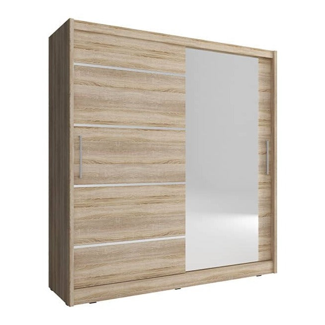 Maja I Alu Sliding Door Wardrobe 180cm