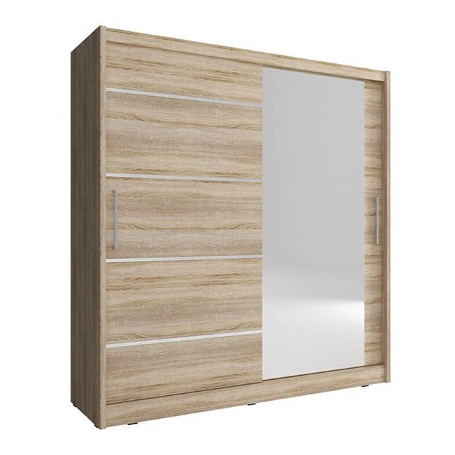 Maja I Alu Sliding Door Wardrobe 200cm