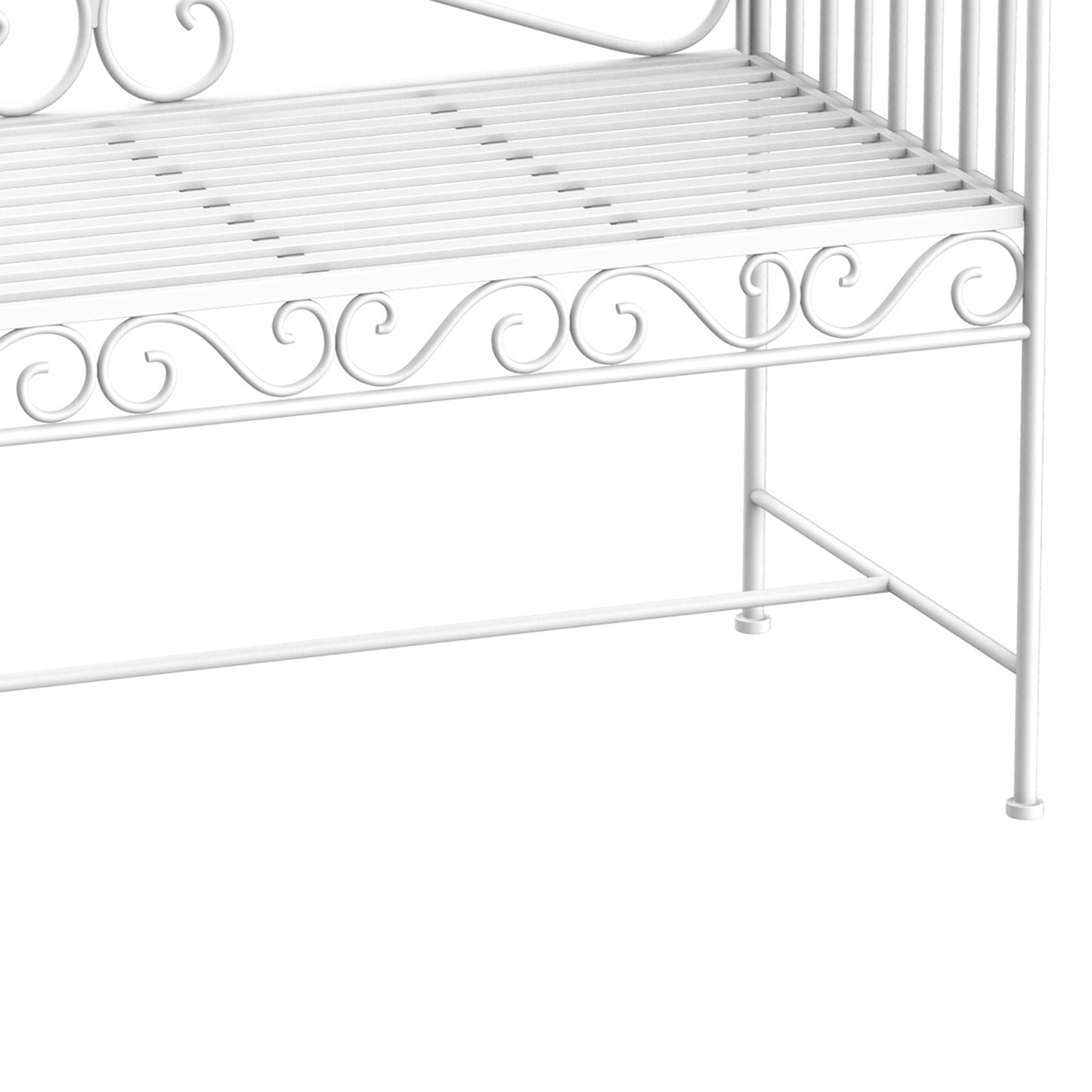 Outsunny Heavy-Duty Garden Bench-White