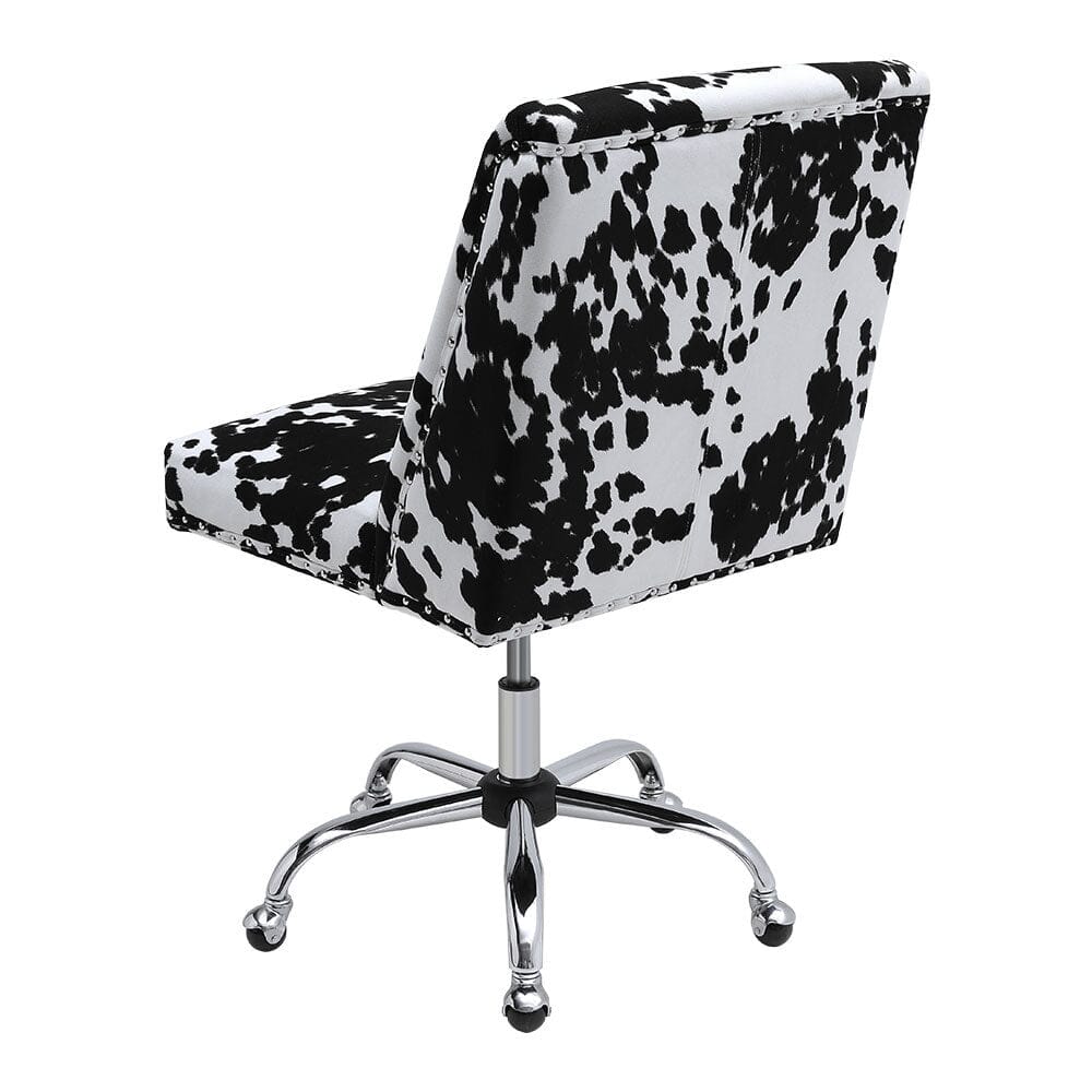 Milk Cow Print Swivel Office Chair