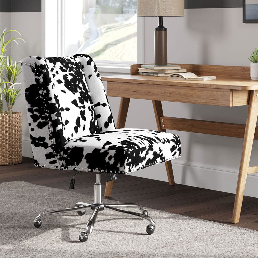 Milk Cow Print Swivel Office Chair