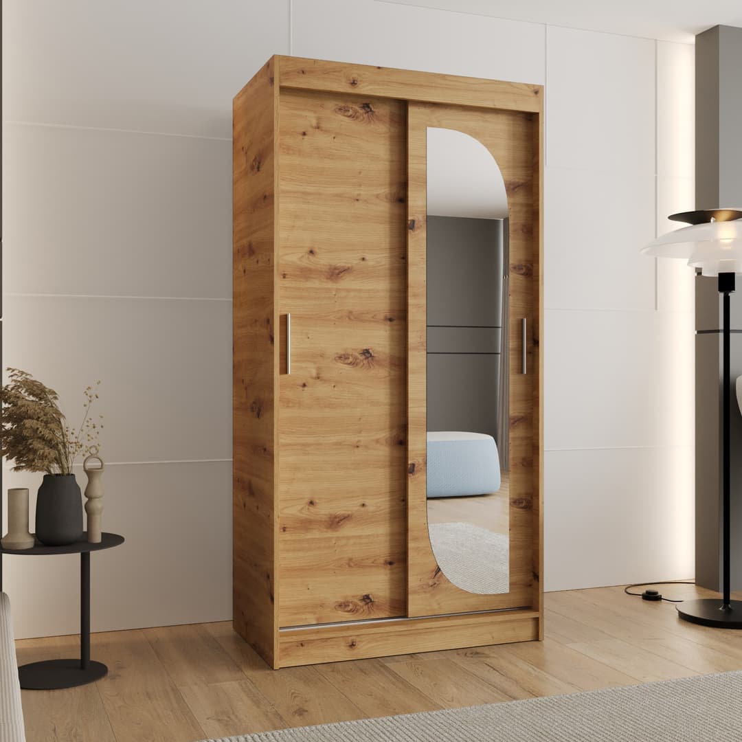 Lucy Sliding Door Wardrobe 100cm
