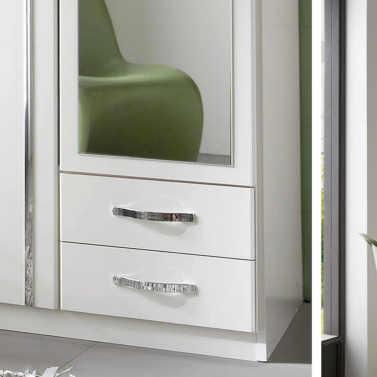 DAYTON 2 Door Wardrobe White 90cm