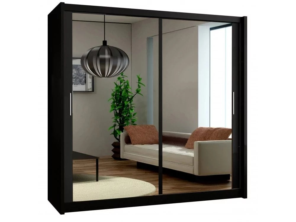 Avant Sliding Wardrobe - 180cm and Other Sizes - White, Black, Grey