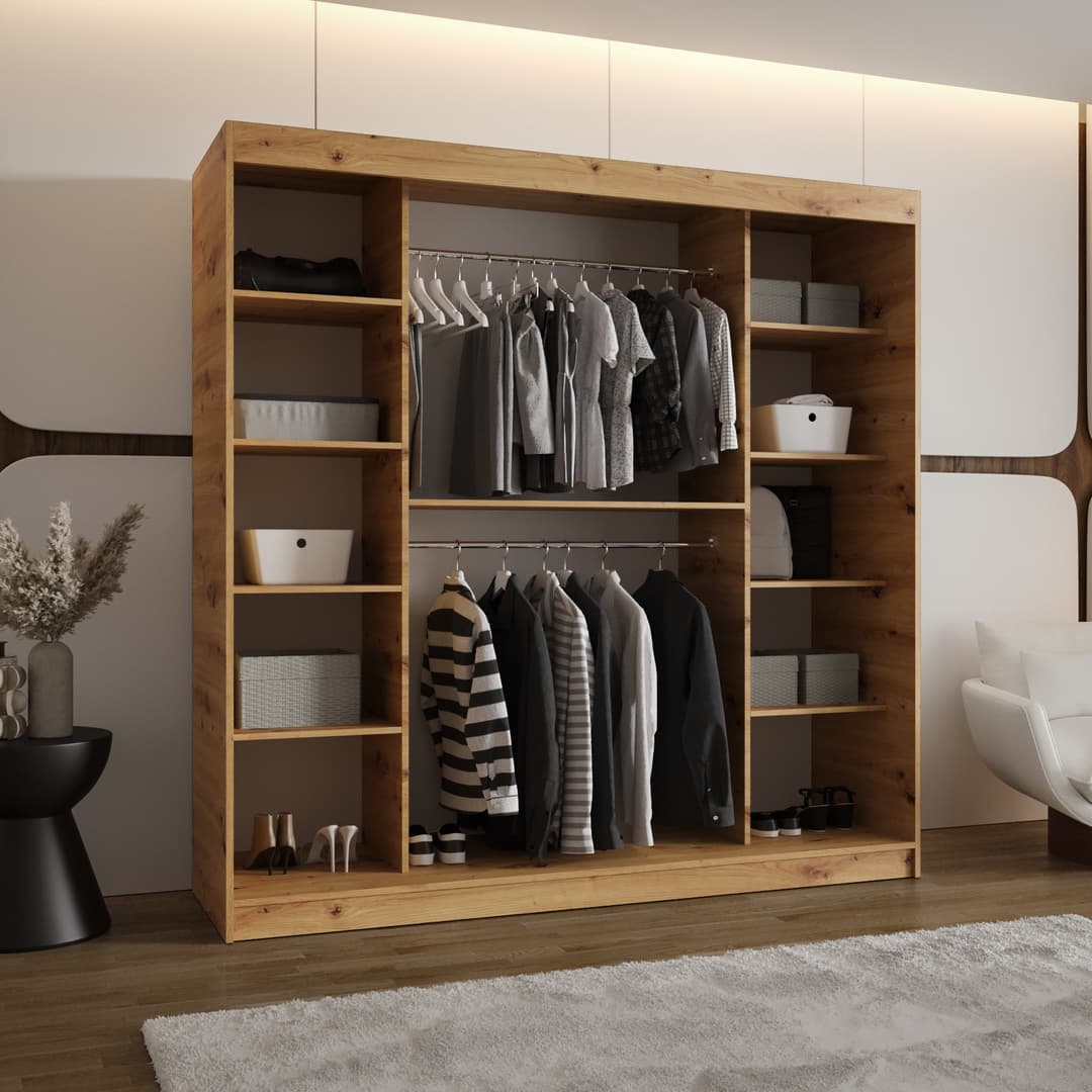 Milo Sliding Door Wardrobe 200cm