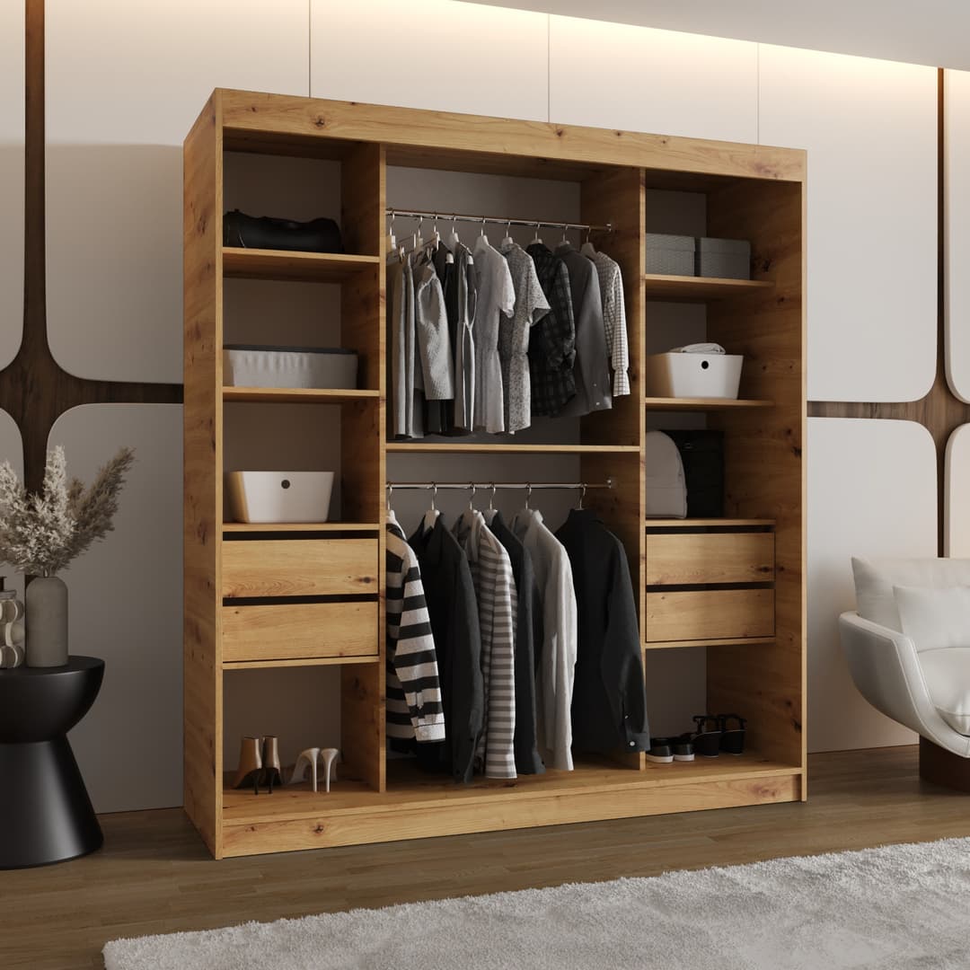 Lucy Sliding Door Wardrobe 180cm