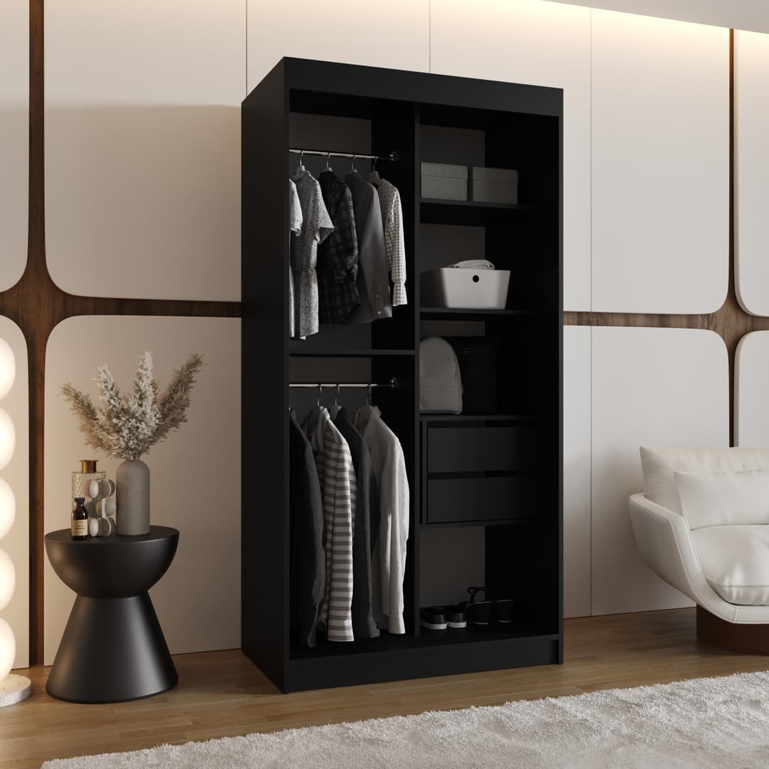 Ultra Sliding Door Wardrobe 100cm