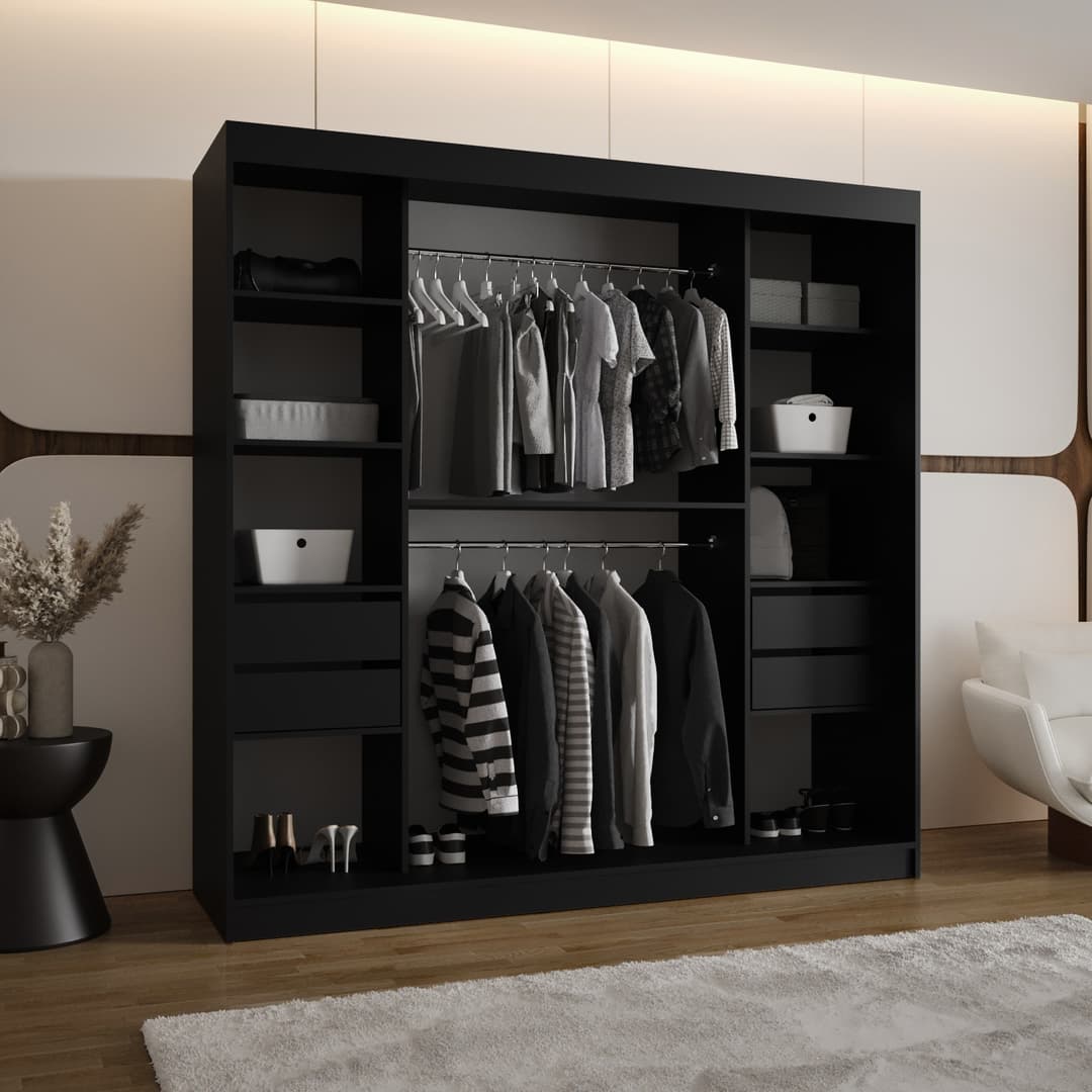 Milo Sliding Door Wardrobe 200cm