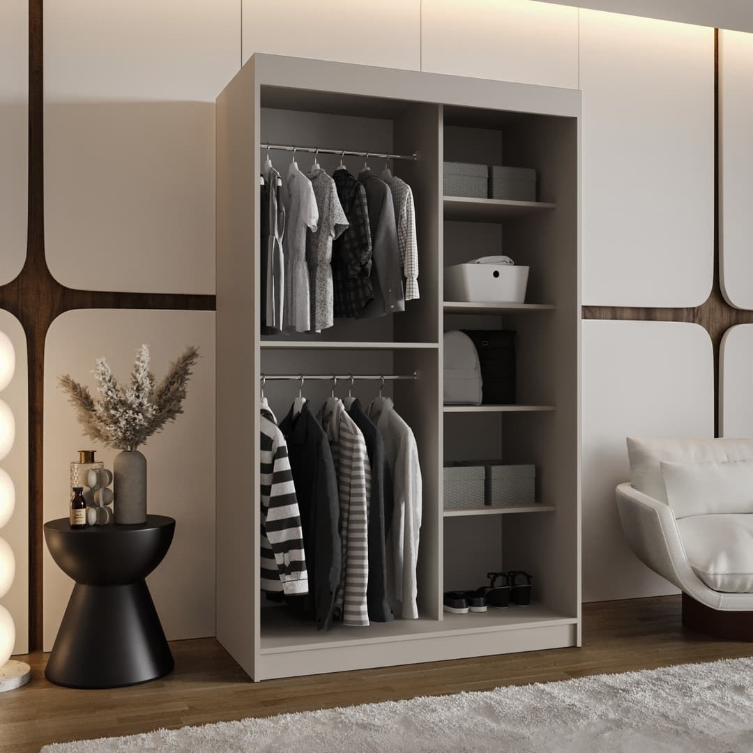 Moka Sliding Door Wardrobe 120cm