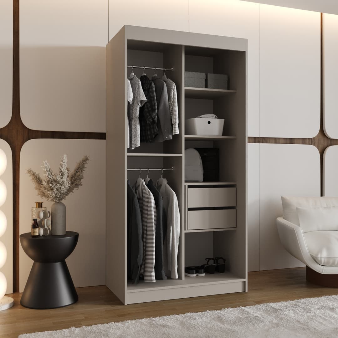 Ultra Sliding Door Wardrobe 100cm