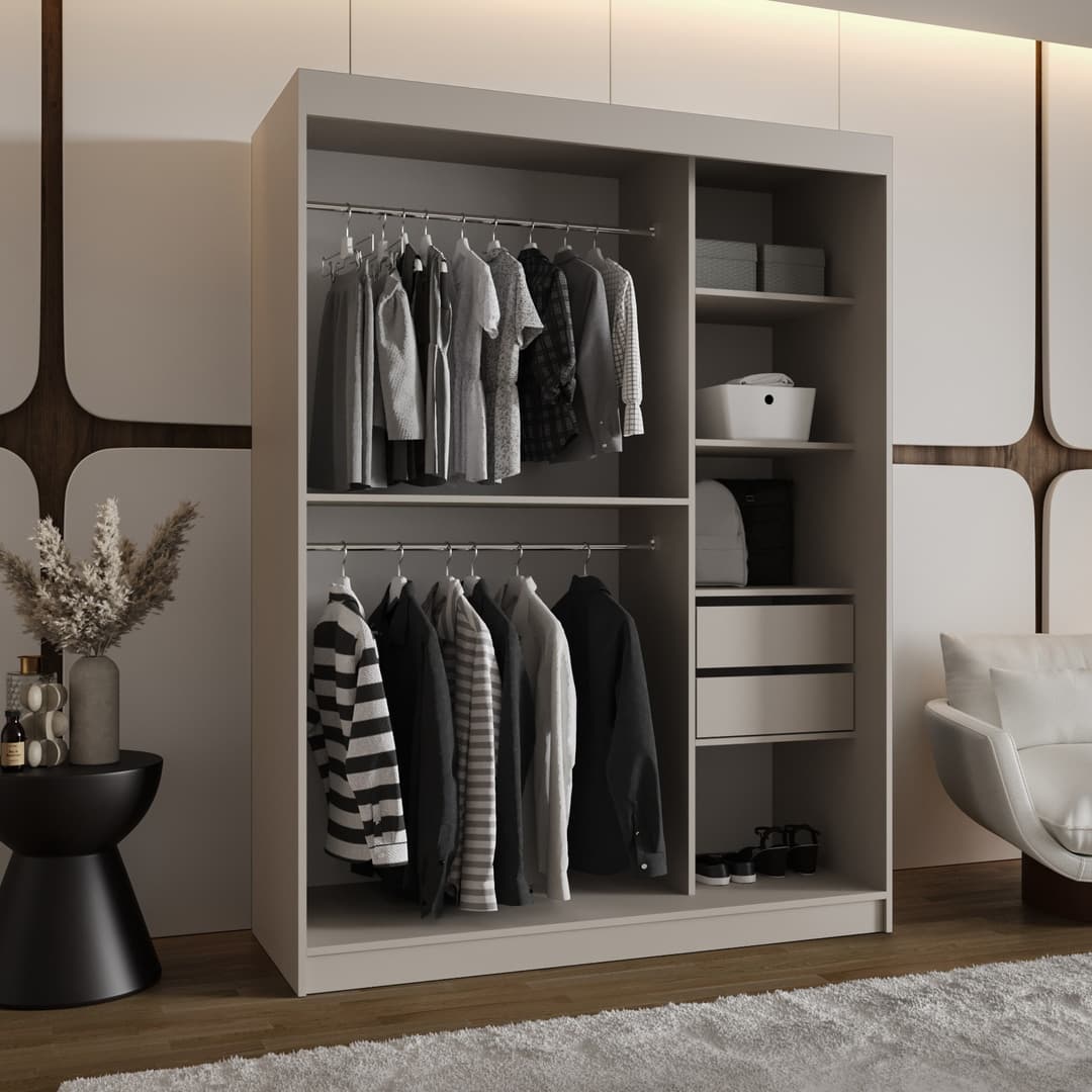 Moka Sliding Door Wardrobe 150cm