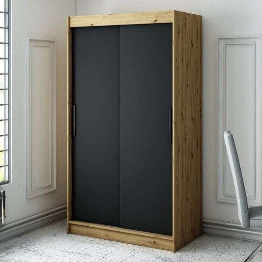 Leto T Sliding Door Wardrobe 120cm