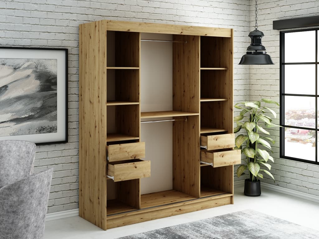 Leto V1 Sliding Door Wardrobe 180cm