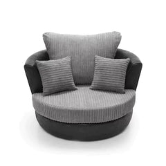 Samson Corded Fabric Swivel Chair