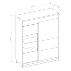 Quant QA-06 Display Cabinet 110cm