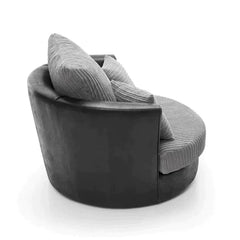 Samson Corded Fabric Swivel Chair