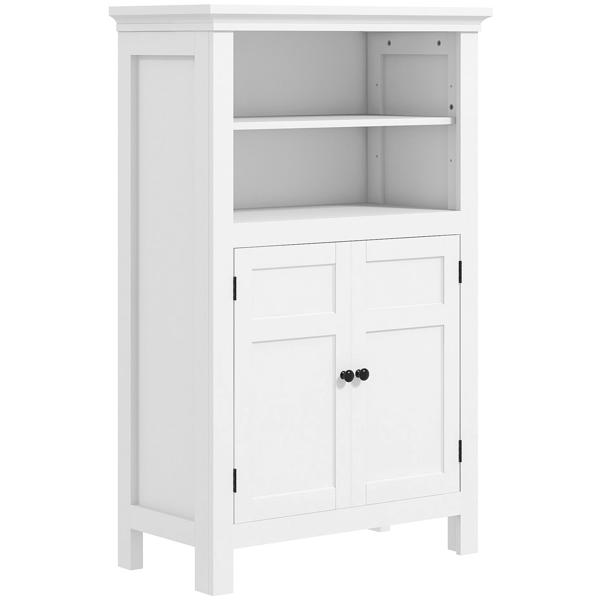 HOMCOM Multi-Storage Modern Bathroom Cabinet - White