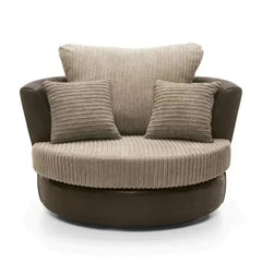 Samson Corded Fabric Swivel Chair