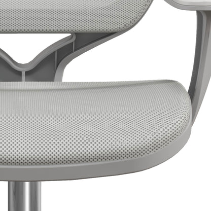 Vinsetto Office Chair, Breathable Mesh Swivel Desk Chair with Adjustable Height and 360 Degree Swivel Security Wheels for Home Office, Study, Grey