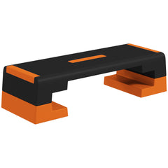 SPORTNOW 15cm/20cm/25cm Exercise Stepper for Home Workout, Aerobic Step Platform - Orange