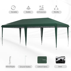 Outsunny 6 x 3 m Pop-Up Steel Frame Gazebo - Green