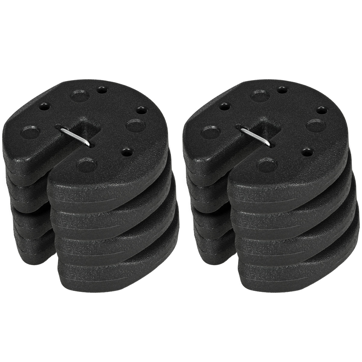 Outsunny Gazebo Weights Set of 16, 48KG Weights for Gazebo Legs with Reinforce Pins and Carry Belt, for Gazebos Shelters Marquees Tents