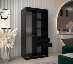 Flutes III Sliding Door Wardrobe 100cm