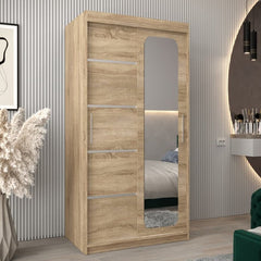 Uppsala V2 Sliding Door Wardrobe 100cm