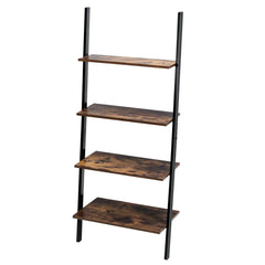 4 Tier Rustic Leaning Wall Display Unit