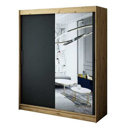 Leto T2 Sliding Door Wardrobe 180cm