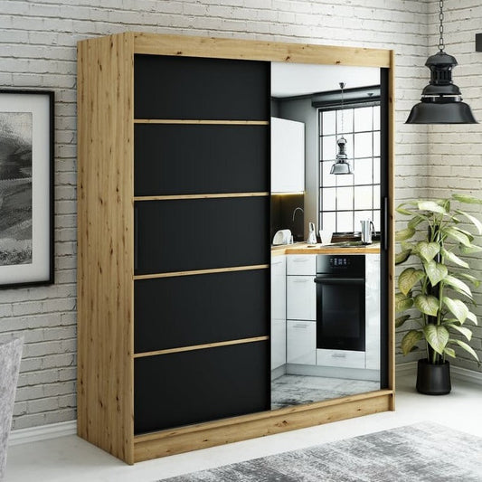 Leto V2 Sliding Door Wardrobe 180cm