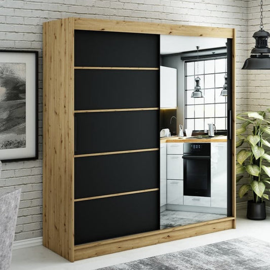 Leto V2 Sliding Door Wardrobe 200cm