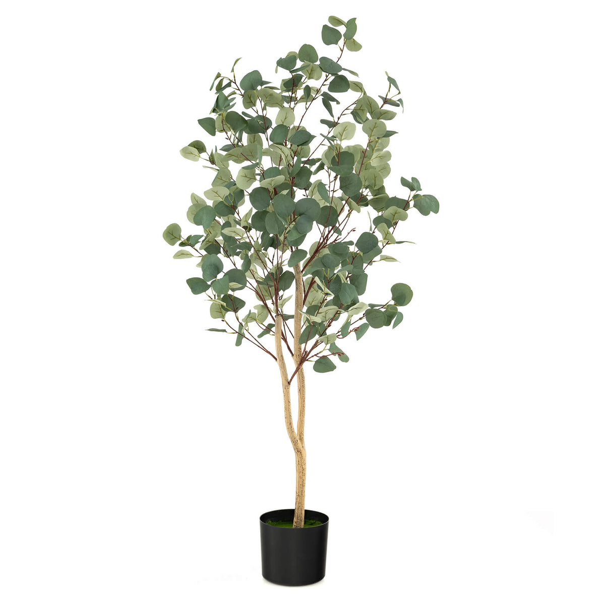 1.4/1.65 m Artificial Eucalyptus Tree with Silver Dollar Leaves-1.4 m