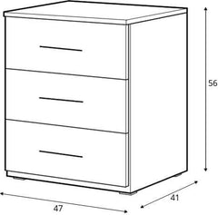 Beta Bedside Cabinet 46cm