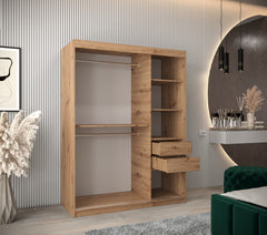 Uppsala T3 Sliding Door Wardrobe 150cm