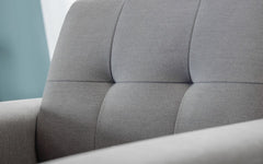 Monza Grey Fabric Compact 2-Seat Sofa