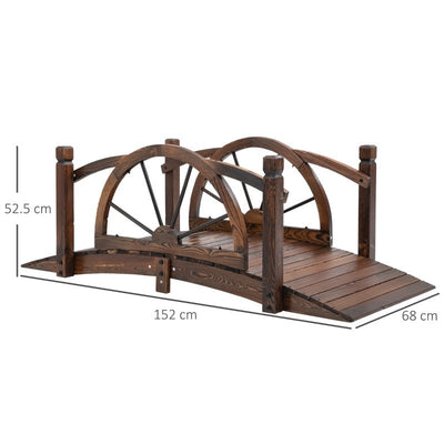 1.5M Wooden Garden Bridge - lalafurniture