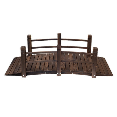 1.5M Wooden Garden Bridge Lawn Décor - lalafurniture