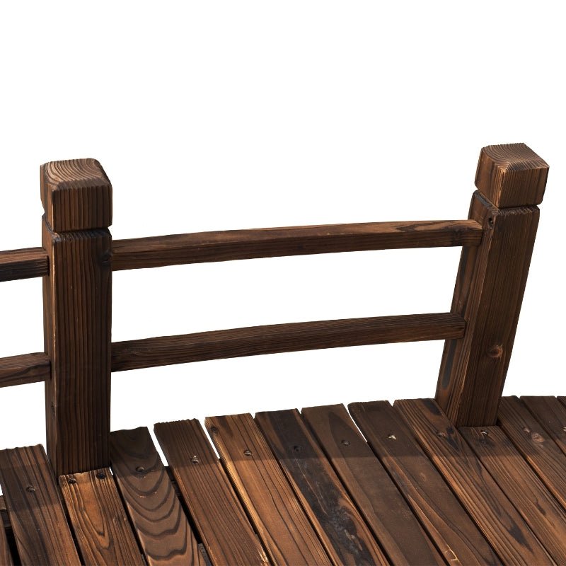 1.5M Wooden Garden Bridge Lawn Décor - lalafurniture