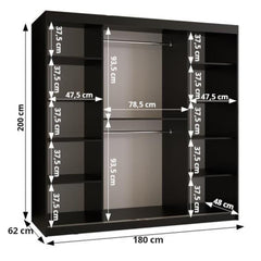 Larvik II Sliding Door Wardrobe 180cm