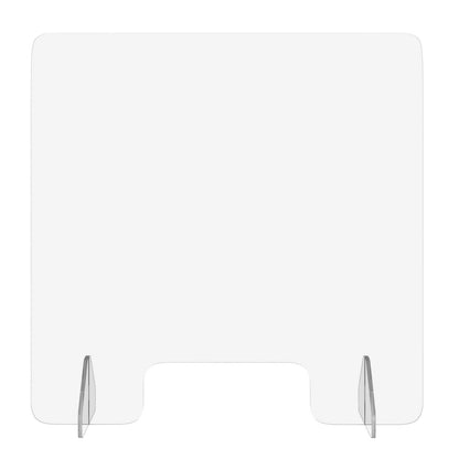 Sneeze Guard Shield Freestanding with Transaction Window