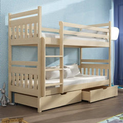 Wooden Bunk Bed Adas with Storage