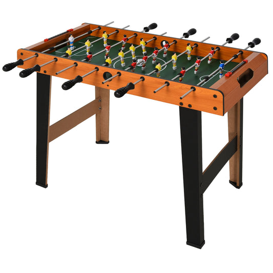 HOMCOM Football Table Heavy Duty 84.5cm for Arcades, Pub, Game Room, 8 Rods, 2 Foosballs