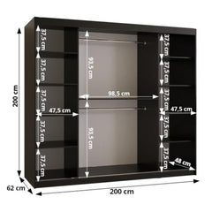 Larvik II Sliding Door Wardrobe 200cm