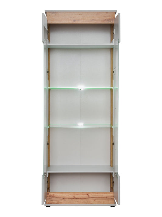 Berlin Tall Display Cabinet 70cm