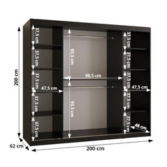 Larvik II Sliding Door Wardrobe 250cm