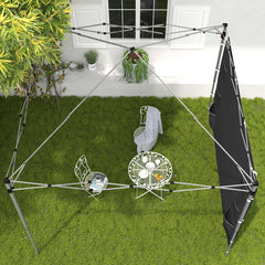 Outsunny 195 x 295cm Replacement Gazebo Sidewall - Black