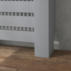 HOMCOM 95.5H x 78Wcm Radiator Cover, with Drawer - Grey